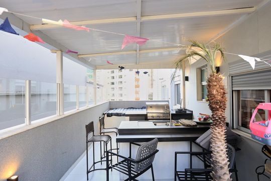 Varanda gourmet de apartamento à venda com 3 quartos, 230m² em Funcionários, Belo Horizonte