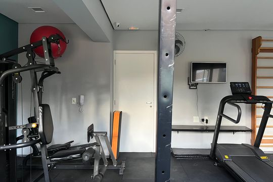 Área comum - Academia de apartamento para alugar com 1 quarto, 31m² em Água Branca, São Paulo