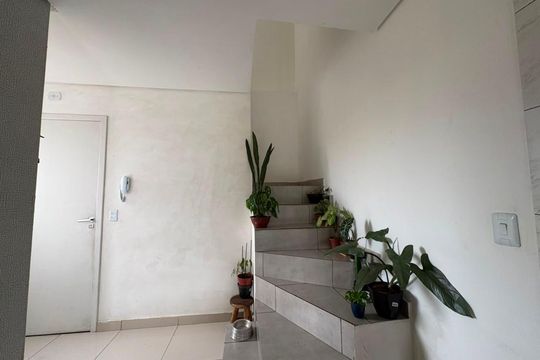 Sala/Cozinha de apartamento à venda com 2 quartos, 50m² em Parque Novo Oratório, Santo André