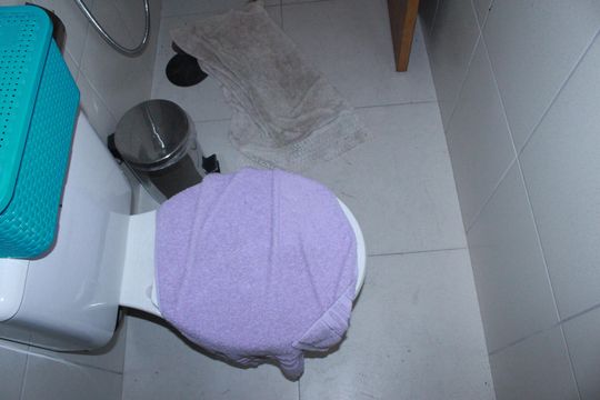 Banheiro social de apartamento para alugar com 1 quarto, 50m² em Campos Elíseos, São Paulo