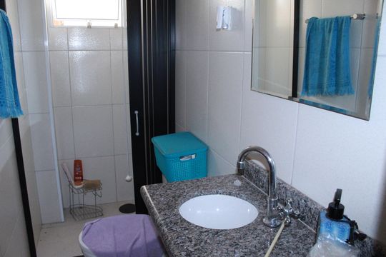 Banheiro social de apartamento para alugar com 1 quarto, 50m² em Campos Elíseos, São Paulo
