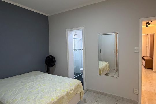 Suíte de apartamento para alugar com 1 quarto, 59m² em Aparecida, Santos
