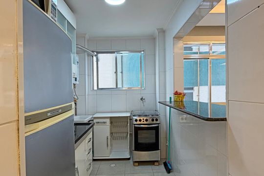Cozinha e Área de Serviço de apartamento para alugar com 1 quarto, 59m² em Aparecida, Santos