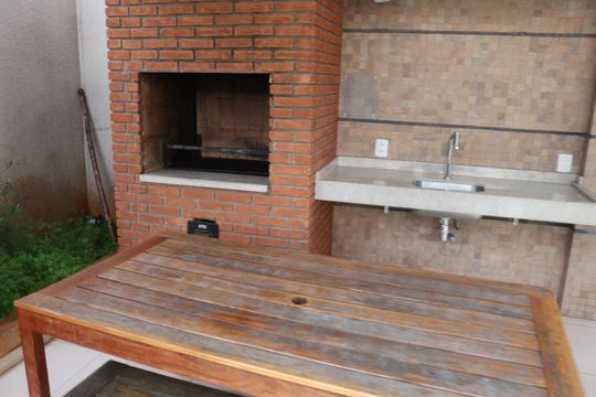 Área comum - Churrasqueira de apartamento para alugar com 3 quartos, 80m² em Osvaldo Cruz, São Caetano do Sul