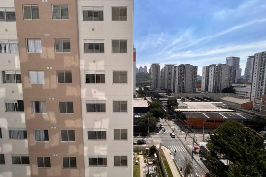 Vista da Sala  de apartamento para alugar com 2 quartos, 34m² em Jardim Caravelas, São Paulo