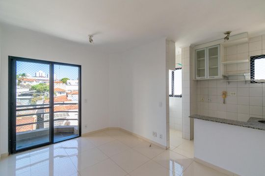 Sala  de apartamento para alugar com 1 quarto, 40m² em Campo Belo, São Paulo