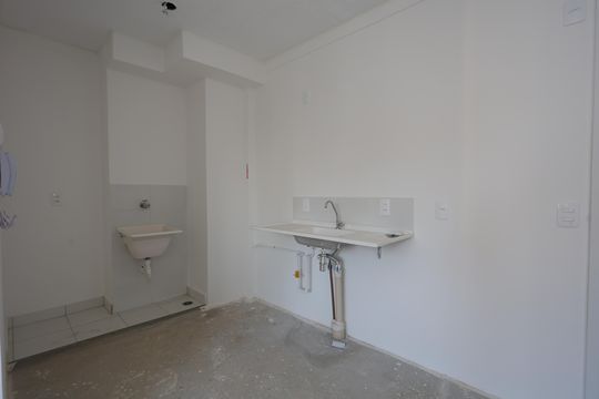cozinha de apartamento à venda com 2 quartos, 35m² em Vila Andrade, São Paulo