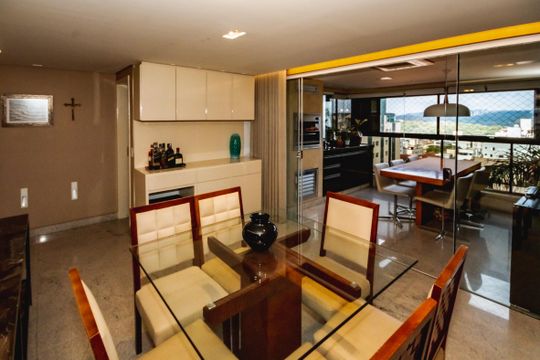 Sala de Jantar de apartamento à venda com 4 quartos, 188m² em Liberdade, Belo Horizonte