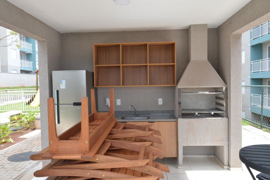 Área comum - Churrasqueira de apartamento para alugar com 2 quartos, 47m² em Maubisa, Ribeirão Preto