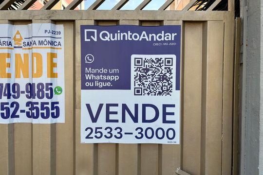 Plaquinha Instalada de apartamento à venda com 1 quarto, 62m² em Copacabana, Belo Horizonte