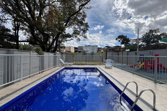 Área comum - Piscina de apartamento à venda com 1 quarto, 56m² em Jardim Alvorada, Contagem