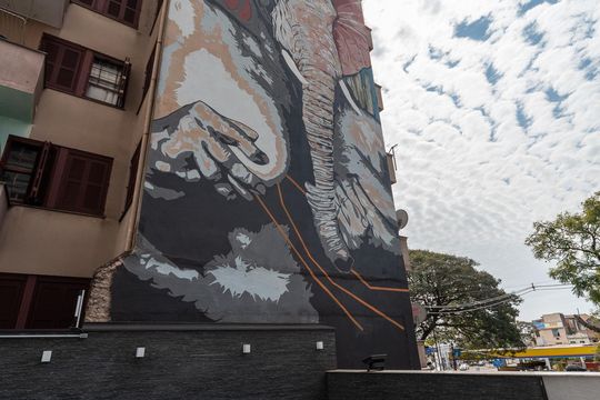 Fachada de apartamento à venda com 1 quarto, 32m² em Floresta, Porto Alegre
