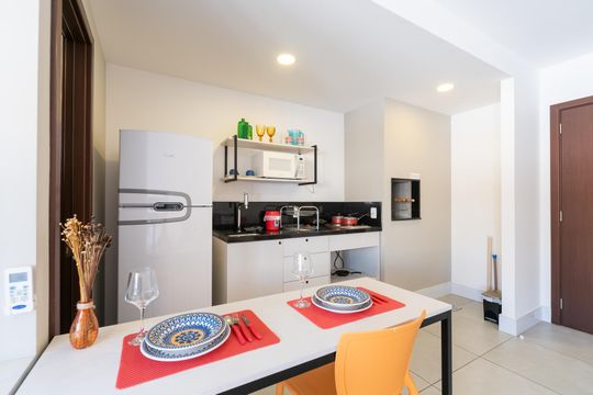 Cozinha de apartamento à venda com 1 quarto, 32m² em Floresta, Porto Alegre