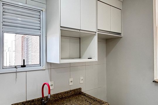 Cozinha de apartamento à venda com 3 quartos, 60m² em Parque Bandeirante, Santo André