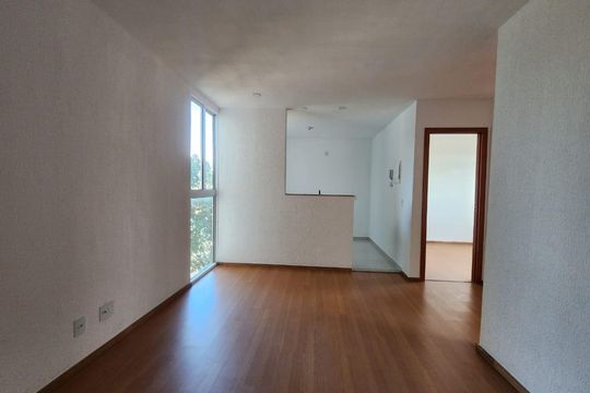 Sala de apartamento para alugar com 2 quartos, 46m² em Alvorada, Contagem