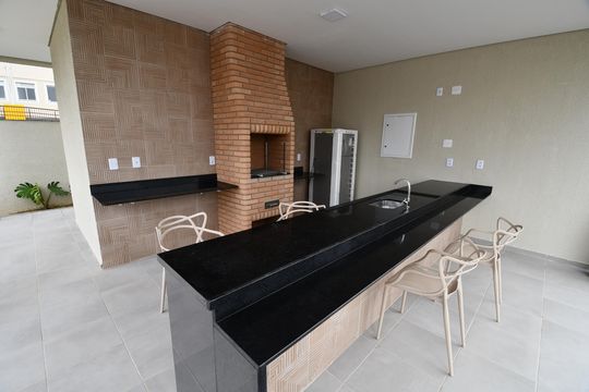 Área comum - Churrasqueira de apartamento para alugar com 2 quartos, 44m² em Fazenda São Quirino, Campinas