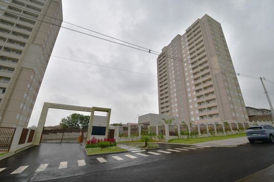 Fachada e portaria de apartamento para alugar com 2 quartos, 44m² em Fazenda São Quirino, Campinas