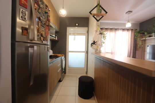 Cozinha de apartamento à venda com 2 quartos, 45m² em Jardim Nove de Julho, São Paulo