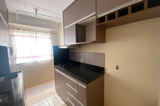 Cozinha de apartamento para alugar com 2 quartos, 50m² em Vila Rica, Lagoa Santa