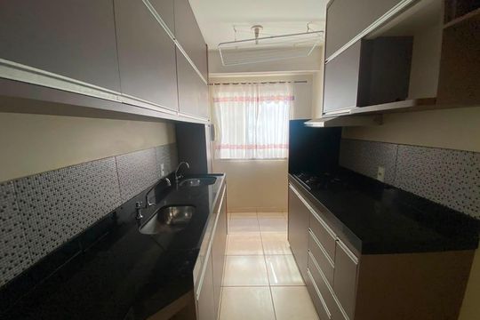 Cozinha de apartamento para alugar com 2 quartos, 50m² em Vila Rica, Lagoa Santa