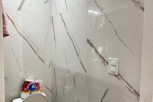 Banheiro da Suíte de casa à venda com 2 quartos, 150m² em Parque Novo Oratório, Santo André