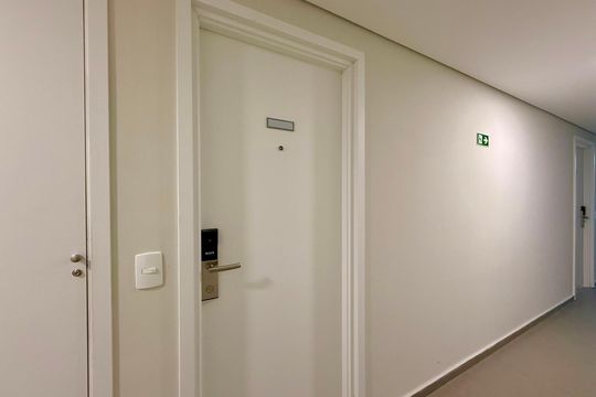 Hall Apartamento  de kitnet/studio à venda com 1 quarto, 22m² em Cidade Monções, São Paulo