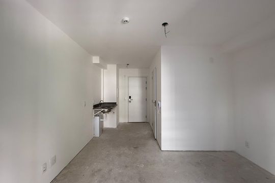 Sala de kitnet/studio à venda com 1 quarto, 27m² em Cidade Monções, São Paulo