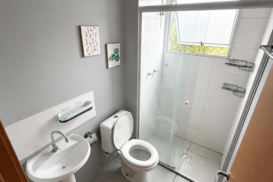 Banheiro de apartamento para alugar com 2 quartos, 39m² em Canudos, Novo Hamburgo