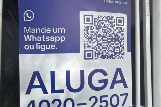 Plaquinha de apartamento para alugar com 1 quarto, 55m² em Qr 2, Brasília