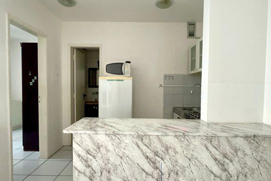 Cozinha de apartamento para alugar com 1 quarto, 36m² em Jardim Paulista, São Paulo