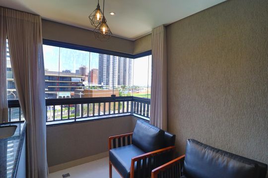 Varanda gourmet de apartamento para alugar com 3 quartos, 90m² em Jardim Sul, Uberlândia