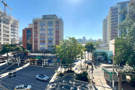 Vista da Varanda de kitnet/studio à venda com 1 quarto, 23m² em Pinheiros, São Paulo