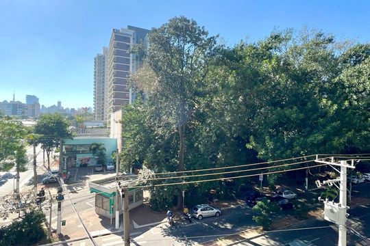 Vista da Varanda de kitnet/studio à venda com 1 quarto, 23m² em Pinheiros, São Paulo