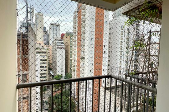 Varanda de apartamento para alugar com 1 quarto, 40m² em Cerqueira César, São Paulo
