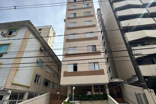 Fachada do Prédio de apartamento para alugar com 1 quarto, 50m² em Boa Vista, São Vicente