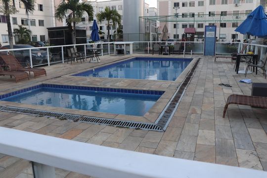 Área comum de apartamento para alugar com 2 quartos, 50m² em Parque dos Rodoviários, Campos dos Goytacazes