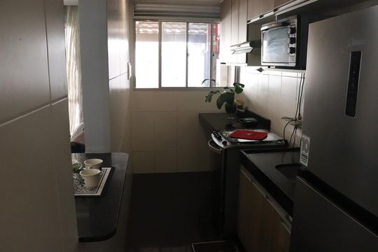 Cozinha de apartamento para alugar com 2 quartos, 50m² em Parque Rodoviária, Campos dos Goytacazes