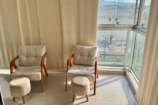 Varanda de apartamento à venda com 4 quartos, 137m² em Recreio dos Bandeirantes, Rio de Janeiro
