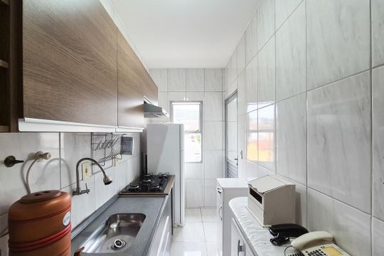 Cozinha de apartamento para alugar com 1 quarto, 47m² em Parque Terra Nova Ii, São Bernardo do Campo