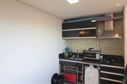 Varanda da Sala de apartamento à venda com 3 quartos, 85m² em Itamarati, Belo Horizonte