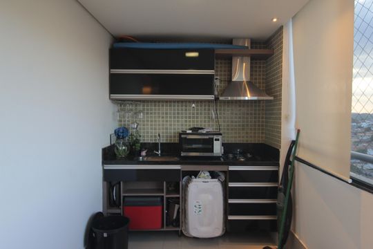 Varanda da Sala de apartamento à venda com 3 quartos, 85m² em Itamarati, Belo Horizonte