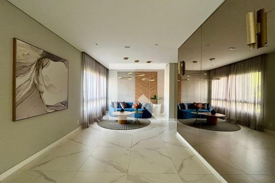 Hall de entrada de apartamento à venda com 2 quartos, 96m² em Nova Campinas, Campinas