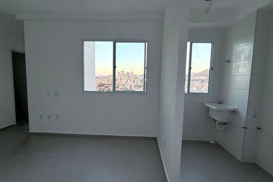Cozinha de apartamento à venda com 2 quartos, 47m² em Palmeiras, Belo Horizonte