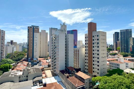 Vista da Varanda de kitnet/studio para alugar com 1 quarto, 28m² em Pinheiros, São Paulo