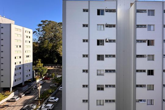 Vista da Sala de apartamento à venda com 2 quartos, 57m² em Demarchi, São Bernardo do Campo