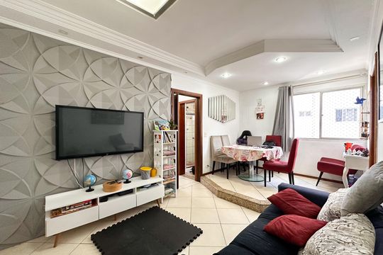 Sala de apartamento à venda com 2 quartos, 57m² em Demarchi, São Bernardo do Campo