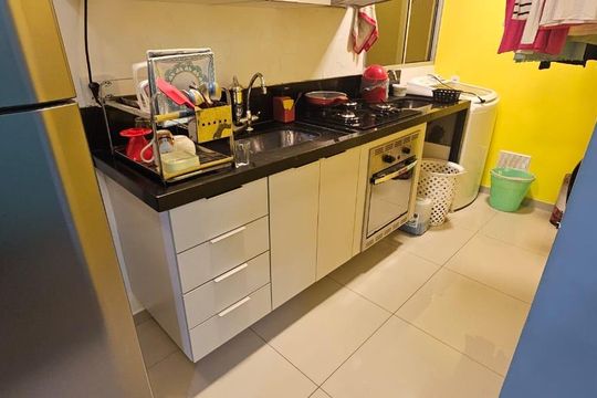 Cozinha de apartamento para alugar com 2 quartos, 39m² em Vila Nova Bonsucesso, Guarulhos