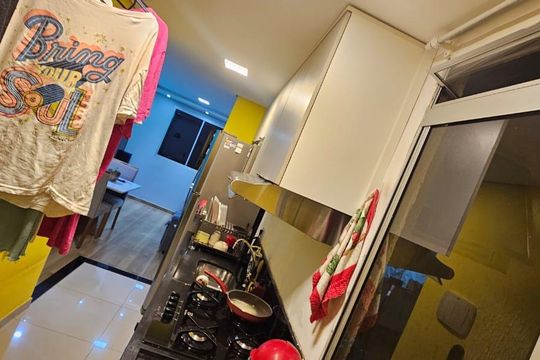 Cozinha de apartamento para alugar com 2 quartos, 39m² em Vila Nova Bonsucesso, Guarulhos