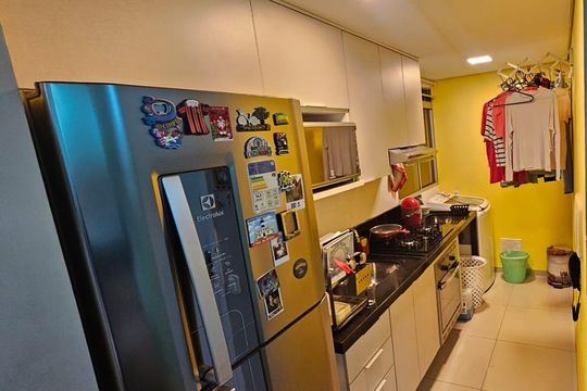 Cozinha de apartamento para alugar com 2 quartos, 39m² em Vila Nova Bonsucesso, Guarulhos
