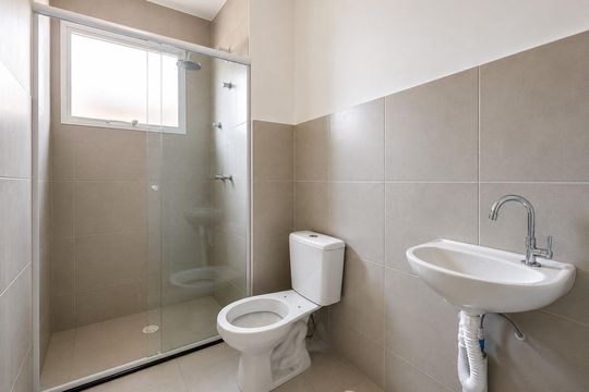 Banheiro de apartamento para alugar com 2 quartos, 50m² em Colinas de Indaiatuba, Indaiatuba